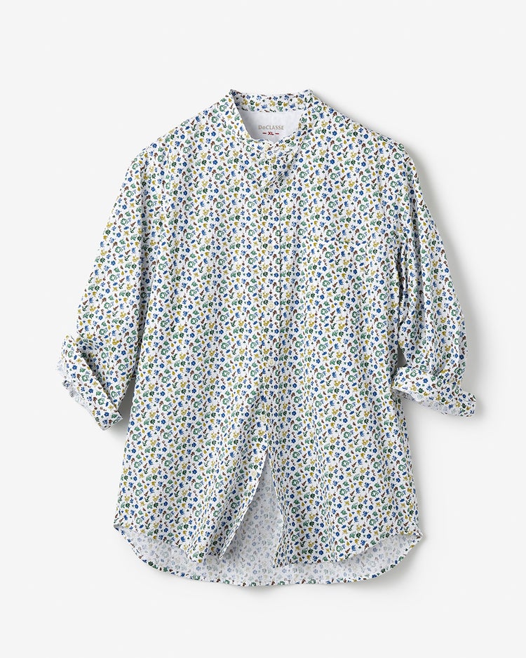 ライトコットンシアサッカーシャツ 7分袖 詳細画像 ウッズ 1