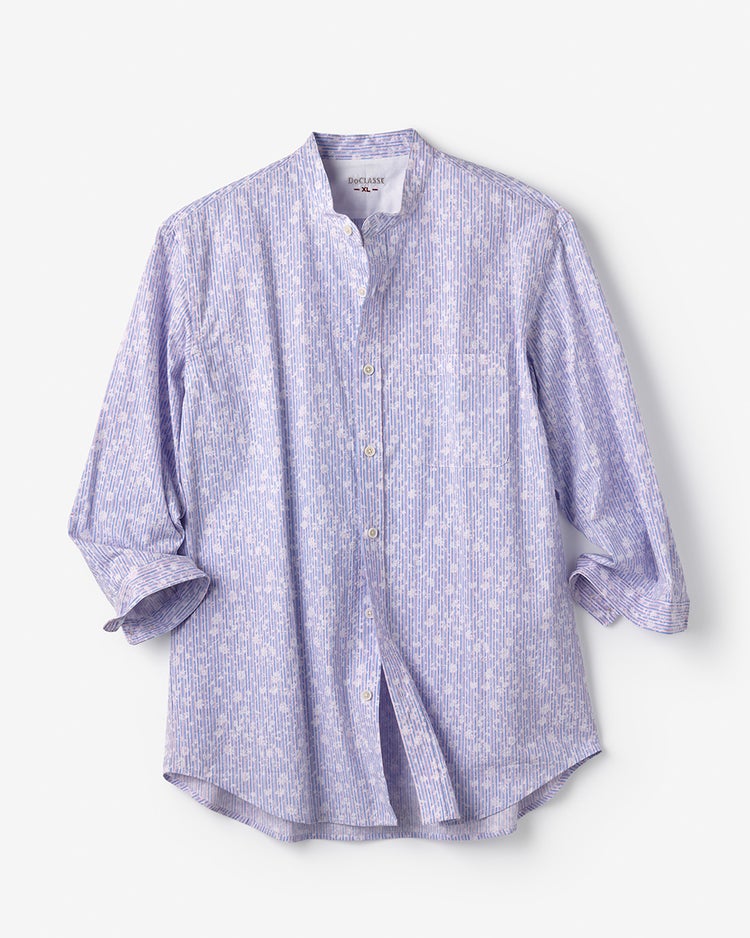 ライトコットンシアサッカーシャツ 7分袖 詳細画像 フローラル 1