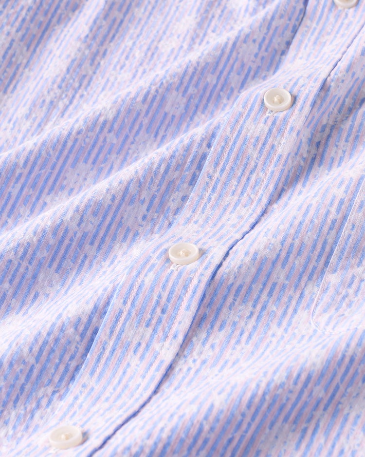 ライトコットンシアサッカーシャツ 7分袖 詳細画像 フローラル 2