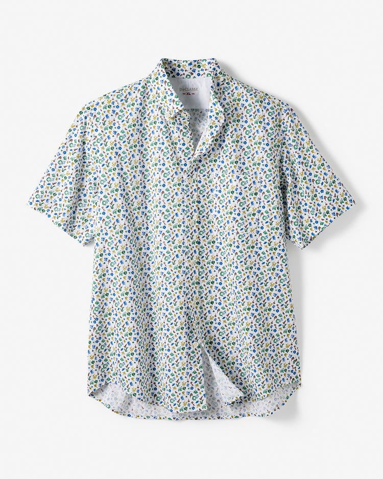 ライトコットンシアサッカーシャツ半袖 詳細画像 ウッズ 1