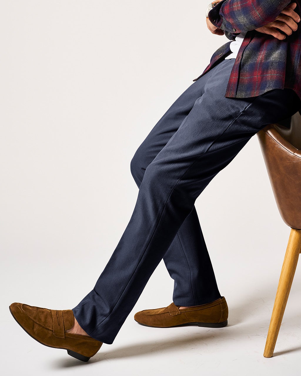 縦横ライトテクスチャー・伸快適ウエスト/40代50代からのメンズ