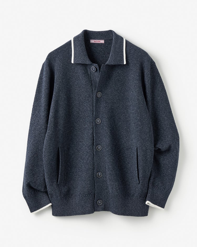インディゴ調ボタンフロントカーディガン 詳細画像 ネイビー 6