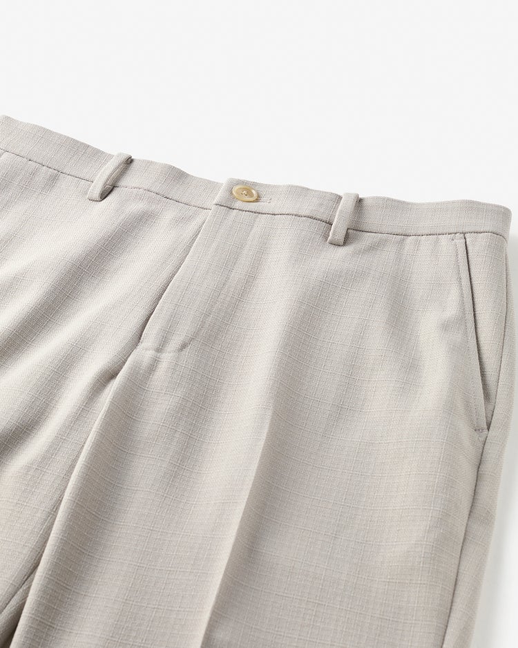 麻調イージーケアパンツ・ノータック 詳細画像 ストーン 8