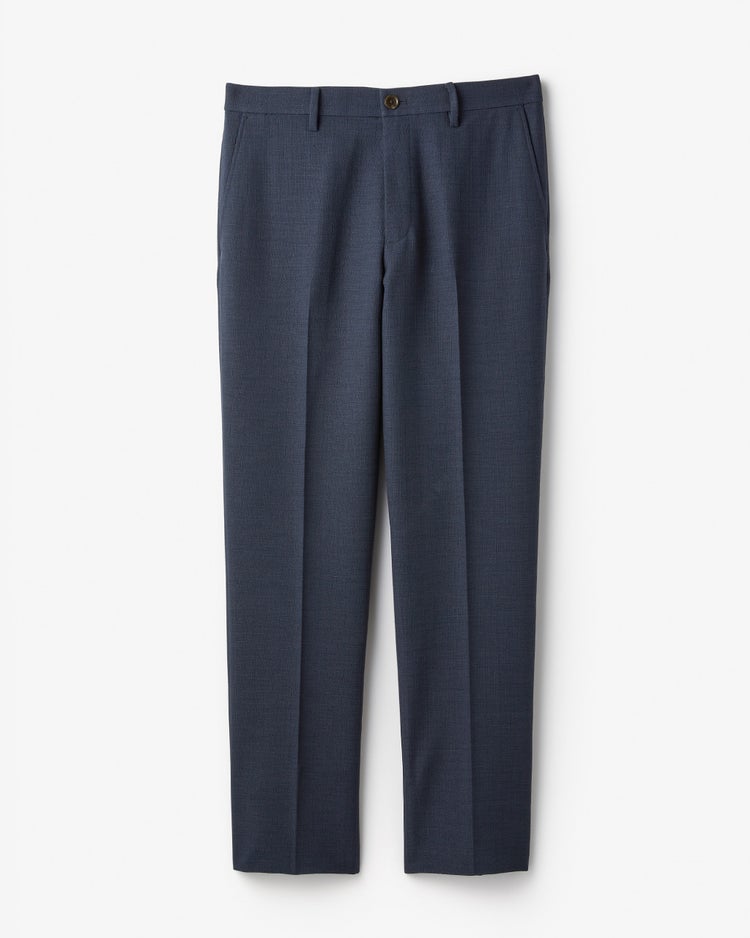 麻調イージーケアパンツ・ノータック 詳細画像 ネイビー 8