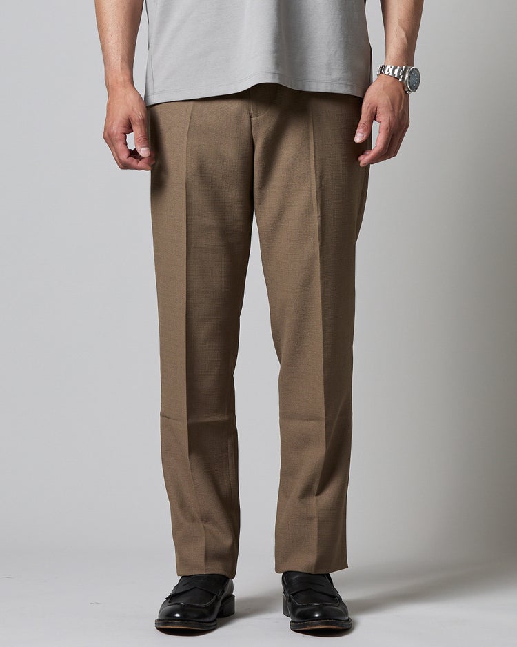 麻調イージーケアパンツ・ノータック 詳細画像 パーシモン 3