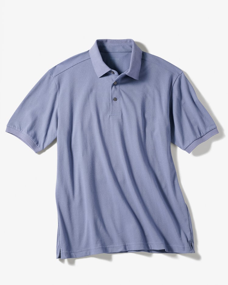 エクストラクリーン鹿の子ポロ 半袖 詳細画像 ブルーグレー 1