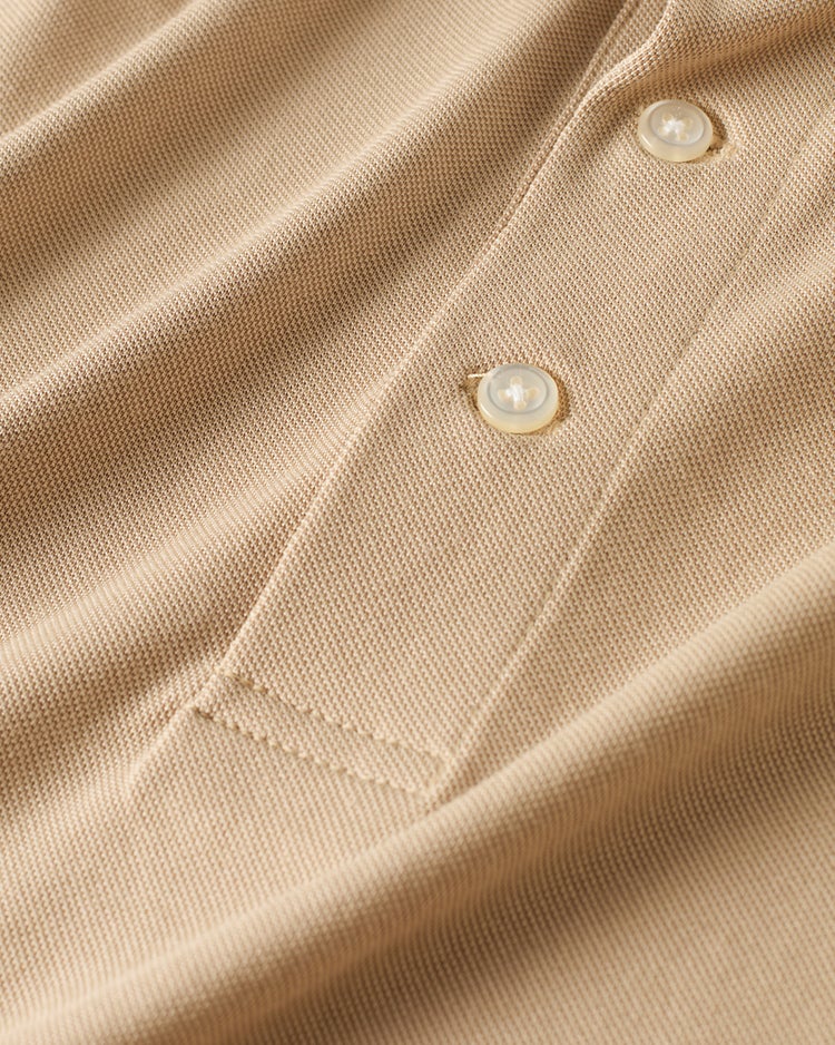 エクストラクリーン鹿の子ポロ 半袖 詳細画像 ベージュ 2