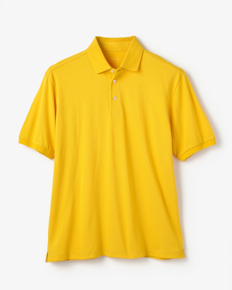 エクストラクリーン鹿の子ポロ 半袖 詳細画像 イエロー 1