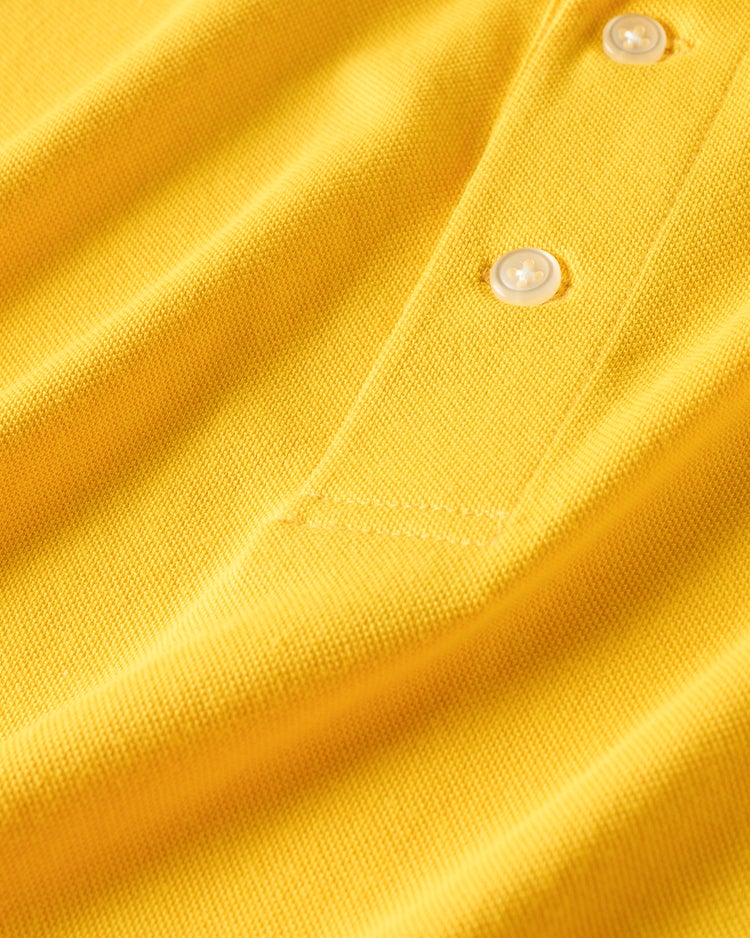 エクストラクリーン鹿の子ポロ 半袖 詳細画像 イエロー 2