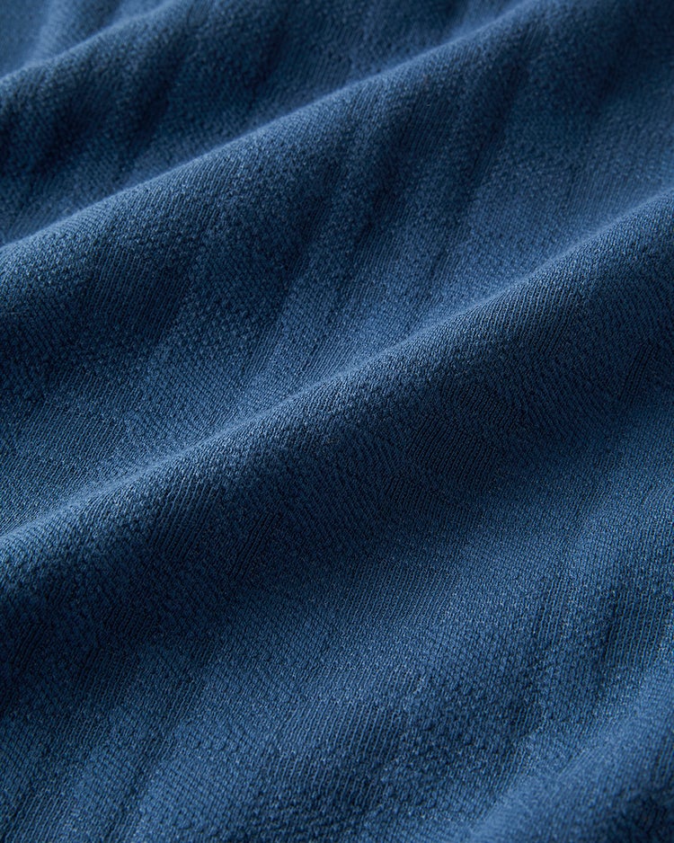 ジャガード編みサラッとT 詳細画像 インクブルー 6