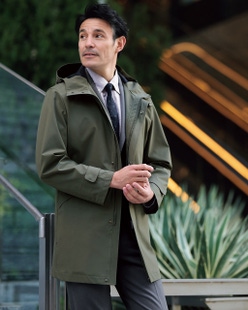 防風撥水ストレッチ・モダンミリタリーコート