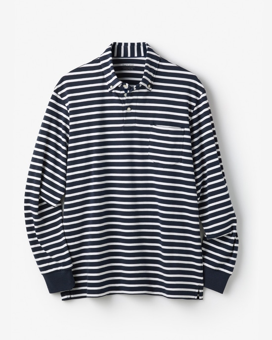 超長綿リファインドポロ　長袖