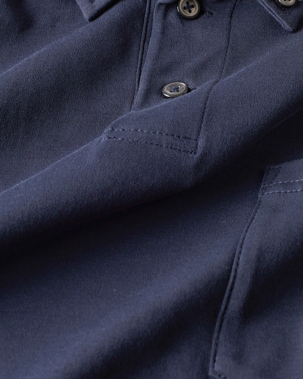 超長綿リファインドポロ 長袖/DoCLASSE