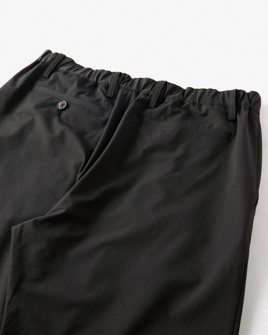 アンドゥムルメステール　イージーパンツ　ドローコード　レーヨン　黒　40 360°ストレッチ洗練イージーワイドパンツ/40代50代からの