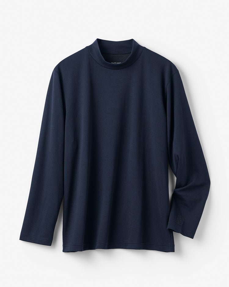 リカバリーウェア24365・天竺モックネック長袖 詳細画像 ネイビー 5