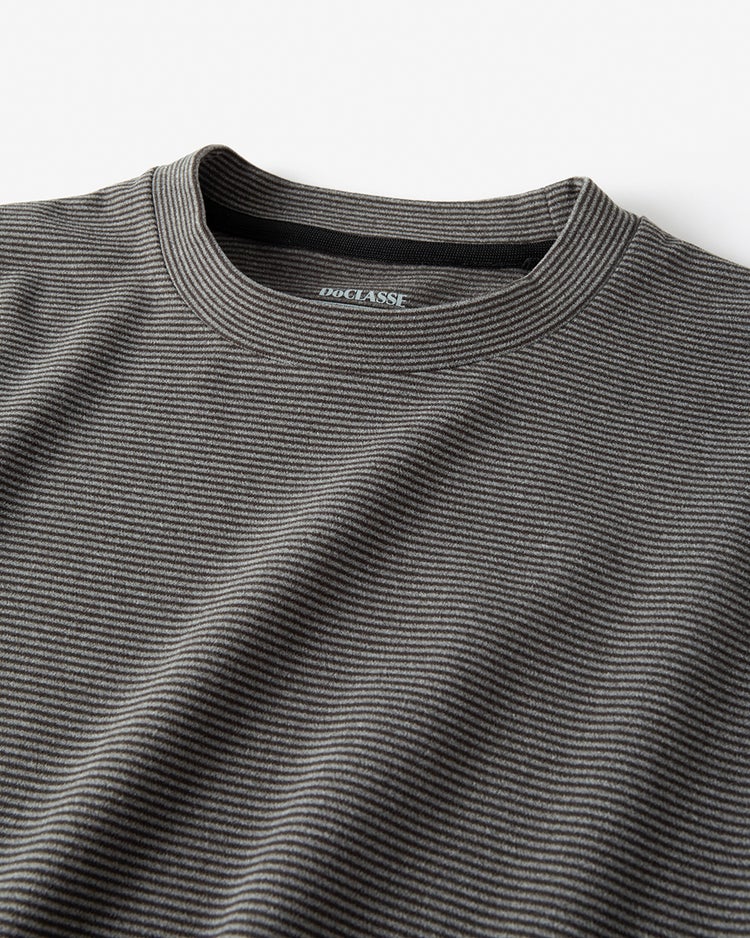 ウルトラソフト両面起毛ネックウォーマー付き 詳細画像 ブラック×杢チャコール 2