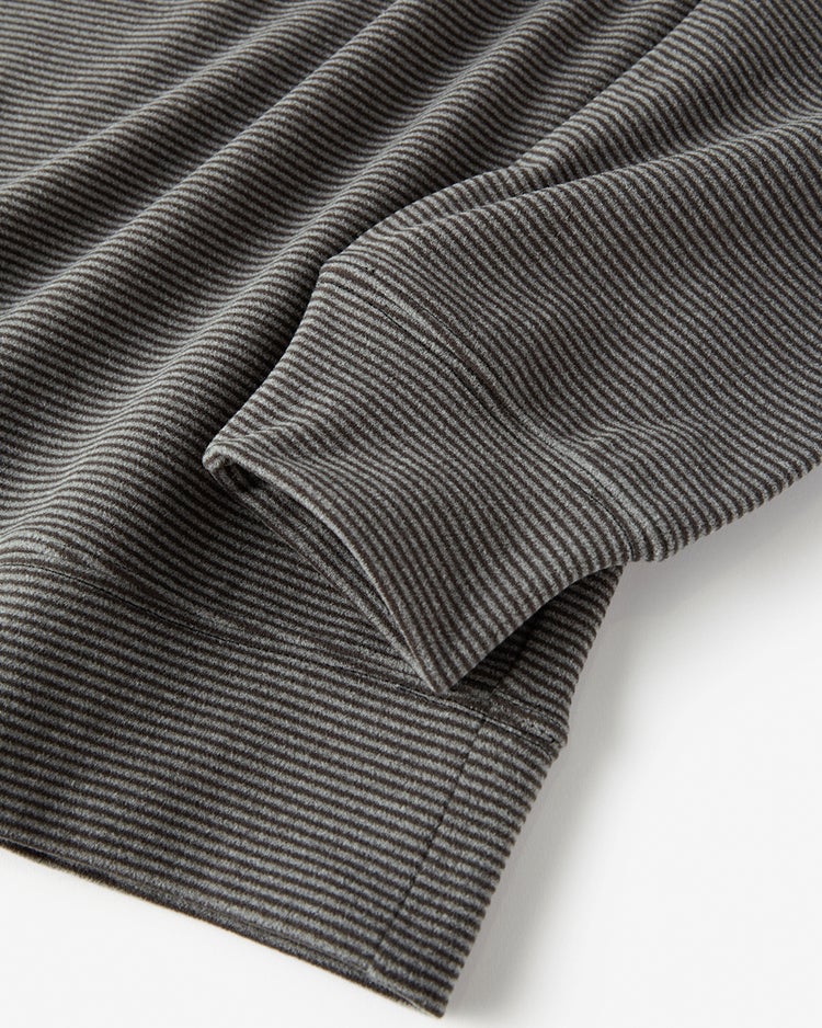 ウルトラソフト両面起毛ネックウォーマー付き 詳細画像 ブラック&times;杢チャコール 7