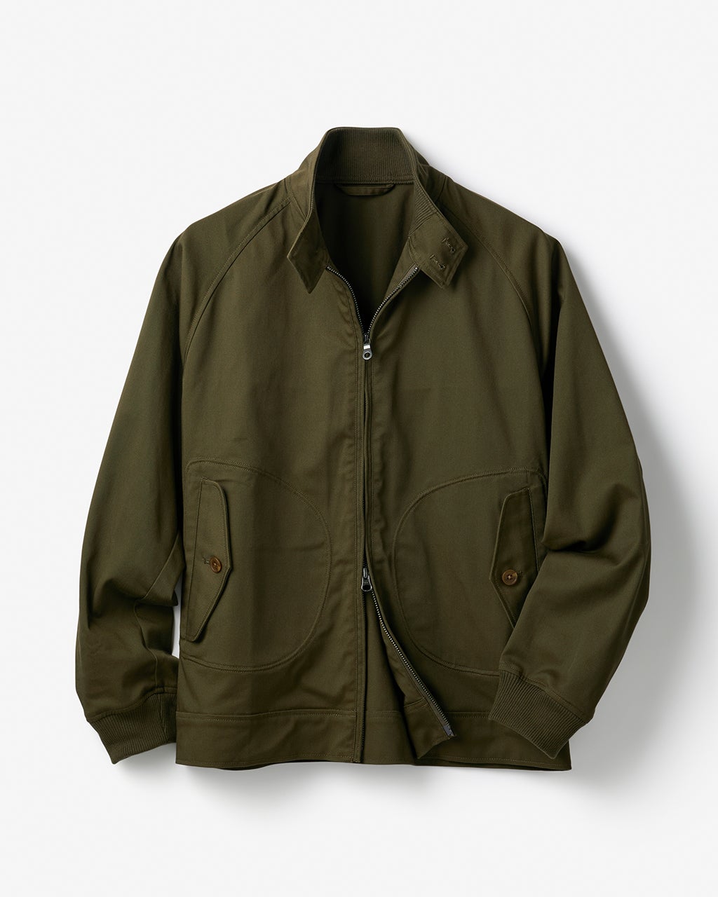 ストレッチ綿混チノミリタリーブルゾン/40代50代からのメンズ