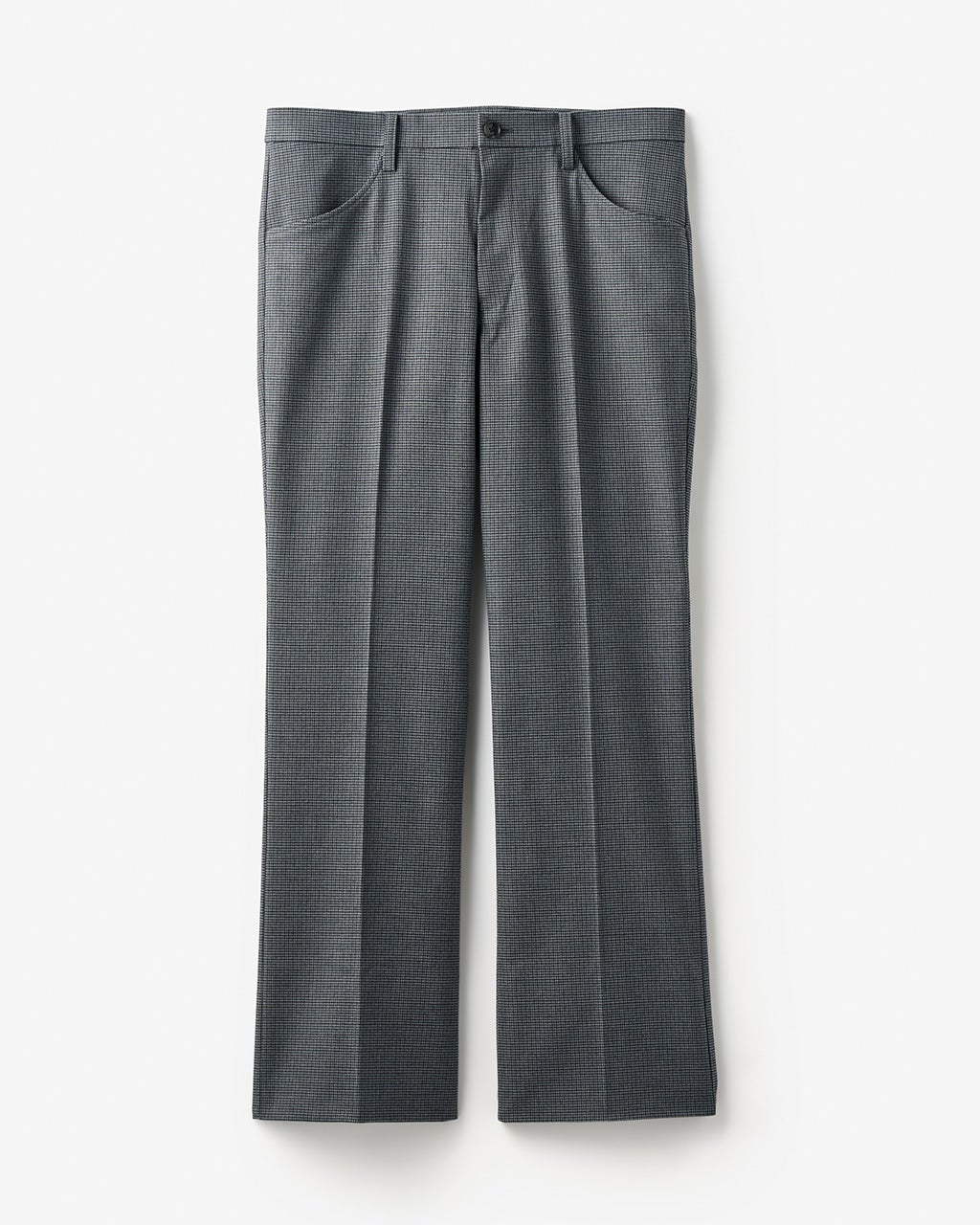 ソフトサーモ千鳥柄セミワイドスラックス/40代50代からのメンズ
