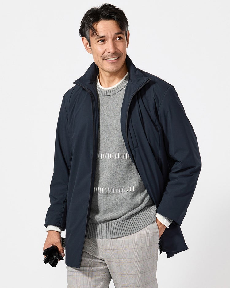 マジカルサーモ・Airライト・パッカブルコート 詳細画像 ネイビー 1