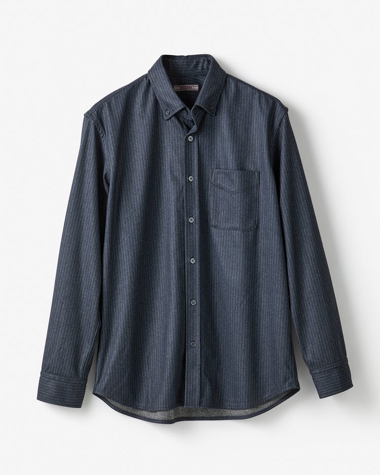 ウーリック多機能ジャージシャツ 詳細画像 ヘリンボンストライプ 3