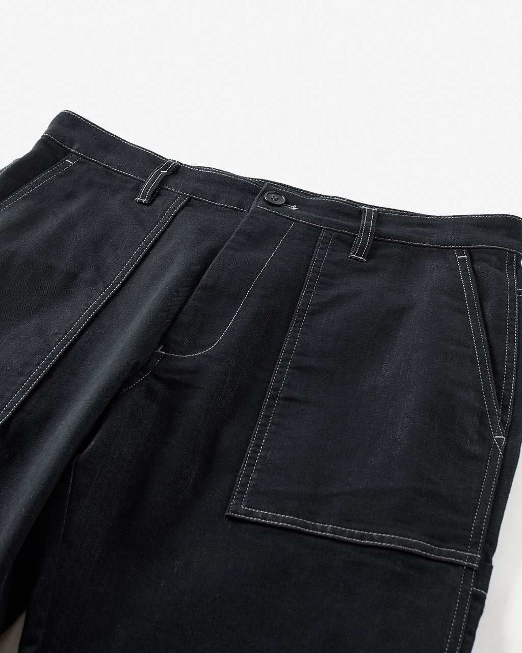 色落ち解消デニム風柔らかペインターパンツ/40代50代からの