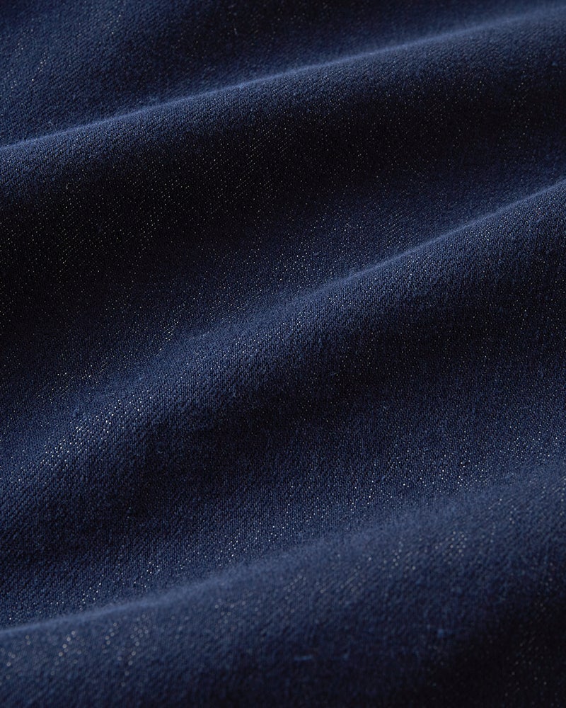 色落ち解消デニム風ボアライダージャケット 詳細画像 ミディアムインディゴ 2