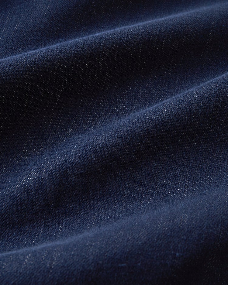 色落ち解消デニム風ボアライダージャケット 詳細画像 ミディアムインディゴ 2