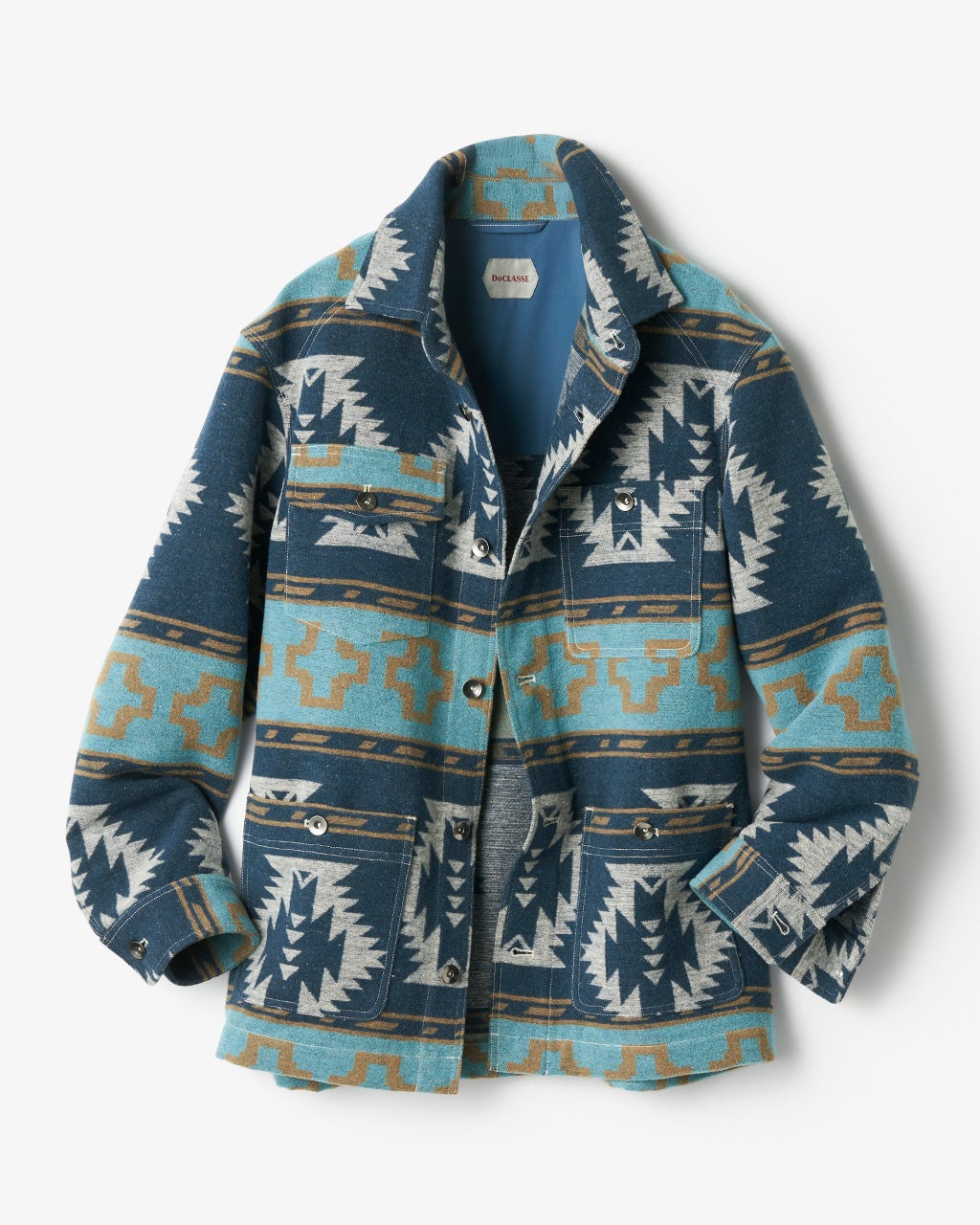 ネイティブアメリカン柄カバーオール/40代50代からのメンズ