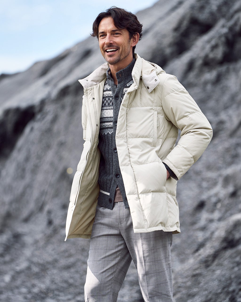 DoCLASSE新品タグ付メンズサイズLコットンフランネル長袖シャツ コットンタフT・長袖クルーネック⁄40代50代からのメンズファッション