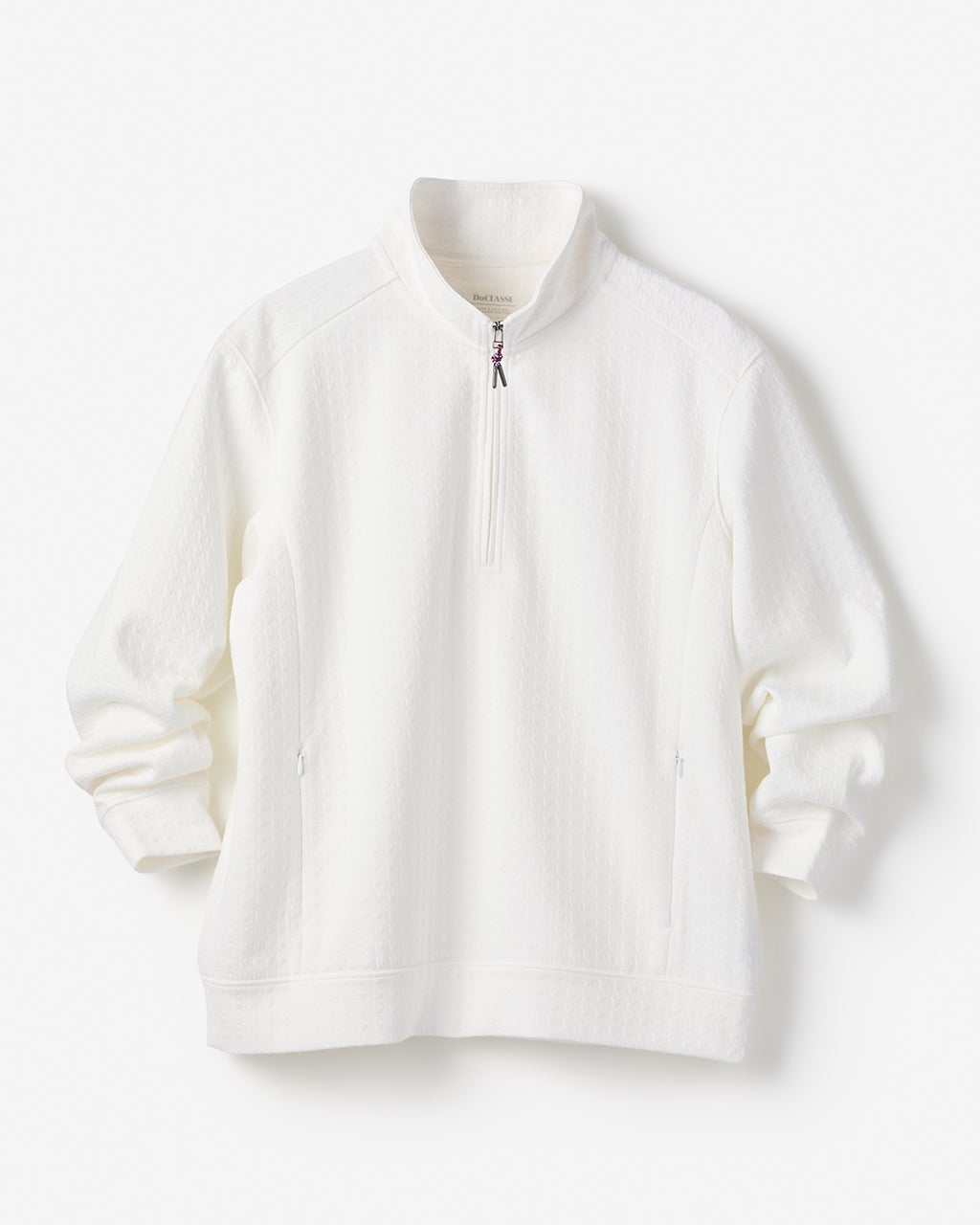 ジャガード千鳥柄ハーフジップ/DoCLASSE