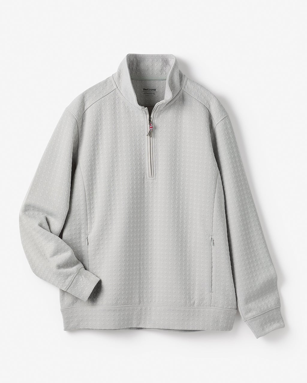 ジャガード千鳥柄ハーフジップ/DoCLASSE