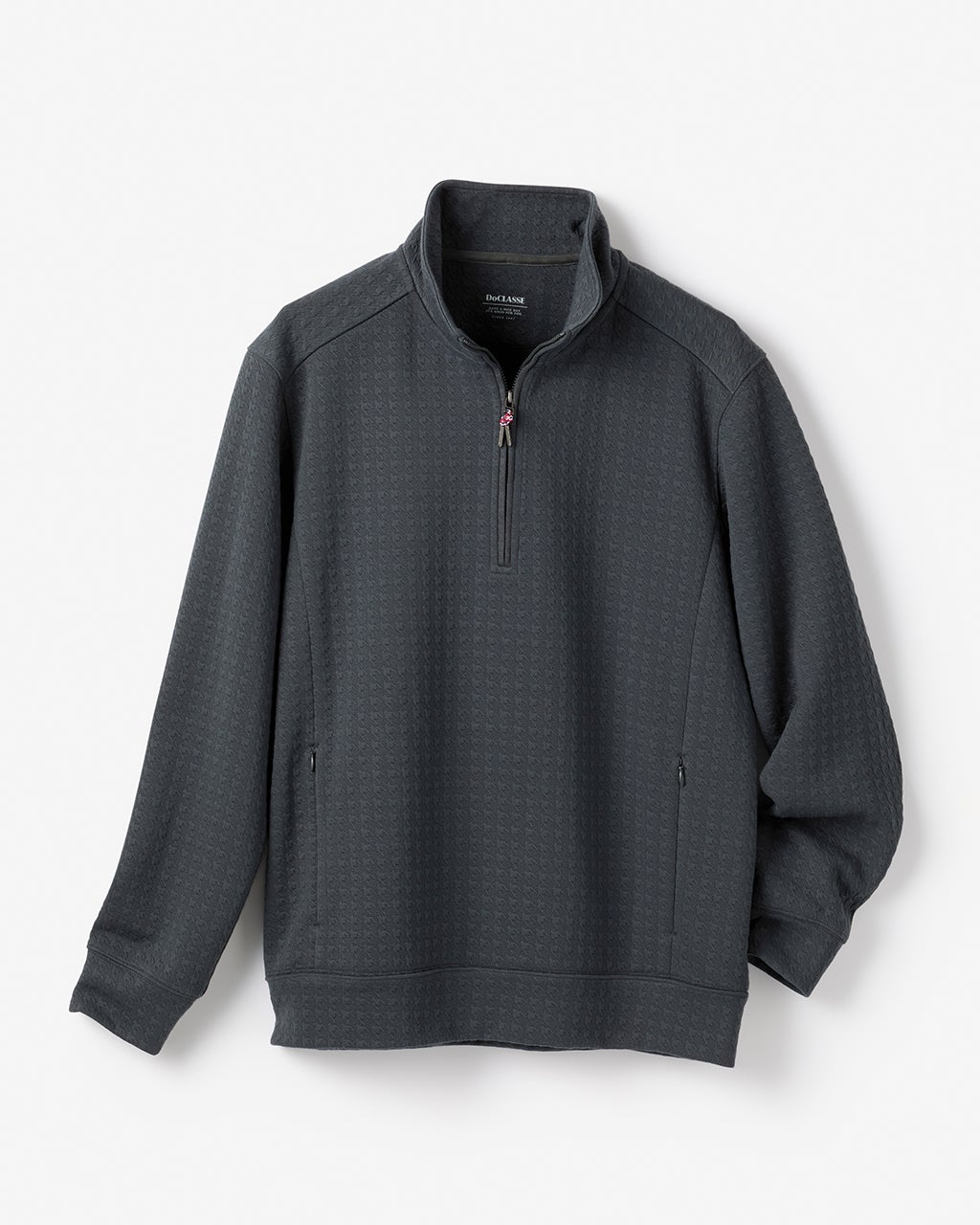 ジャガード千鳥柄ハーフジップ/40代50代からのメンズファッション通販