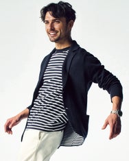 二重編みニットジャケット（着心地ライトニット万能ジャケット）