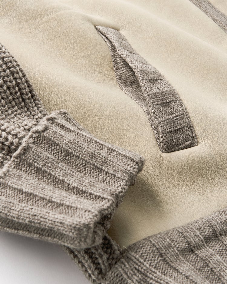 スウェード調ハイブリッドブルゾン 詳細画像 ベージュ 3