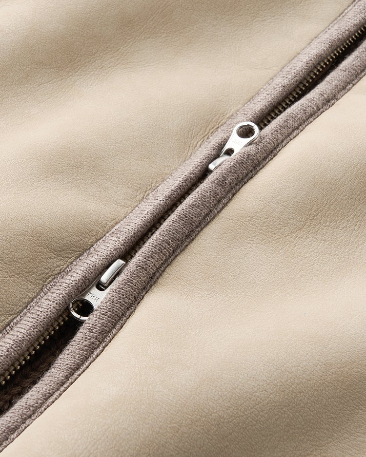 スウェード調ハイブリッドブルゾン 詳細画像 ベージュ 4