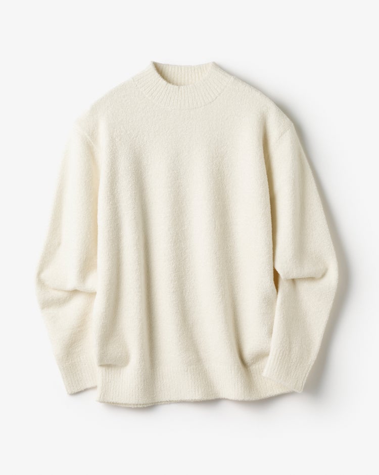 柔らか新触感モール糸ニット・ハイネック 詳細画像 オフホワイト 1