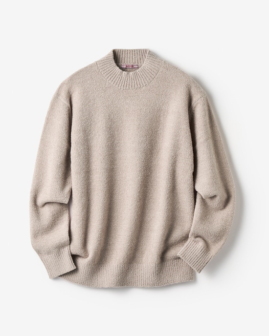 柔らか新触感モール糸ニット・ハイネック