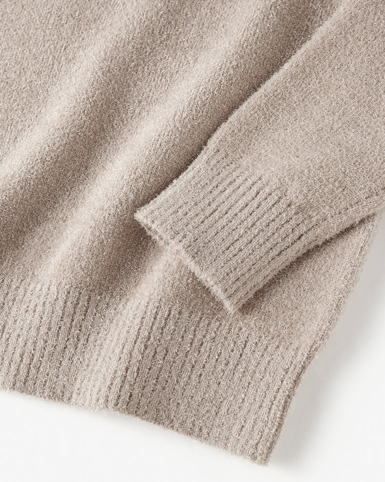 柔らか新触感モール糸ニット・ハイネック 詳細画像 グレージュ 4