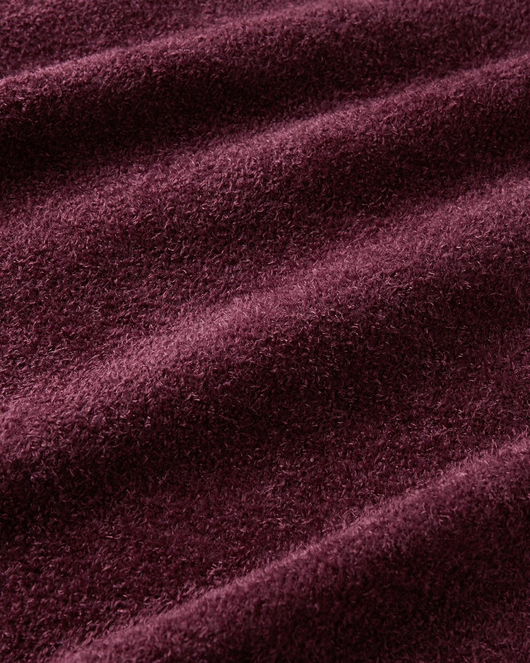 柔らか新触感モール糸ニット・ハイネック 詳細画像 ボルドー 2