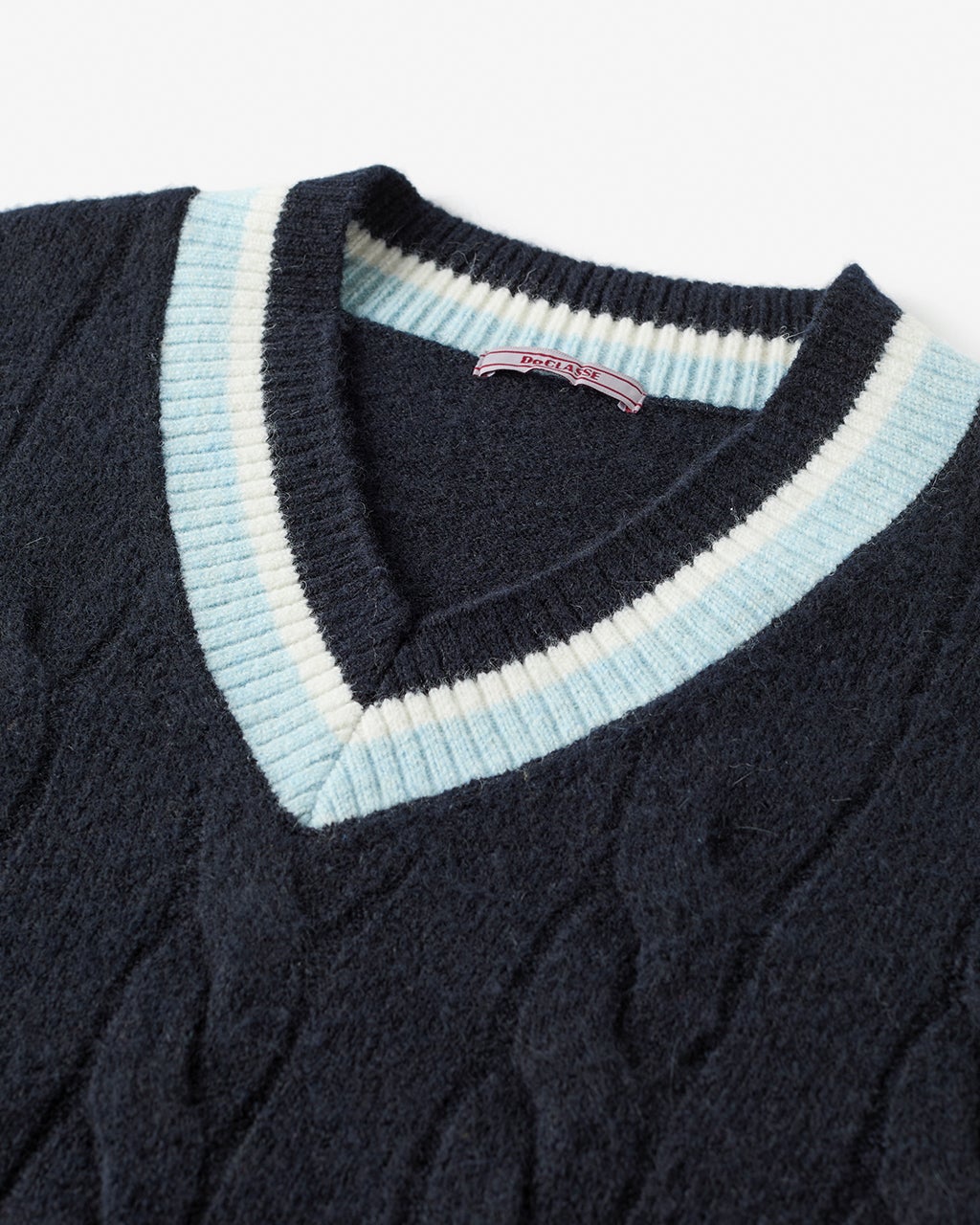 アルパカ混・クリケットVネックセーター/40代50代からのメンズ