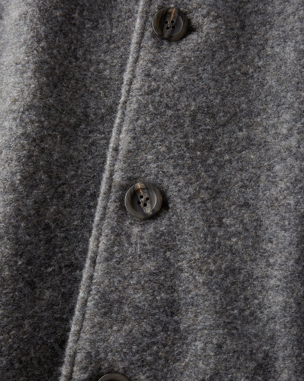 ウール混ストレッチボア・フーデッドコート/DoCLASSE