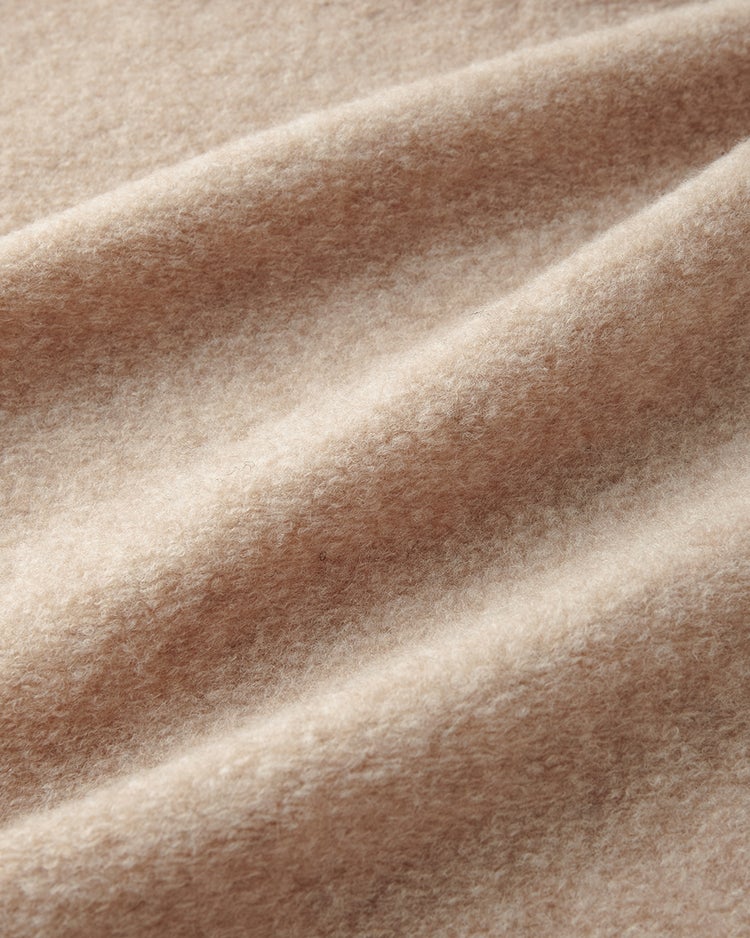 ウール混ストレッチボア・フーデッドコート 詳細画像 杢ベージュ 2