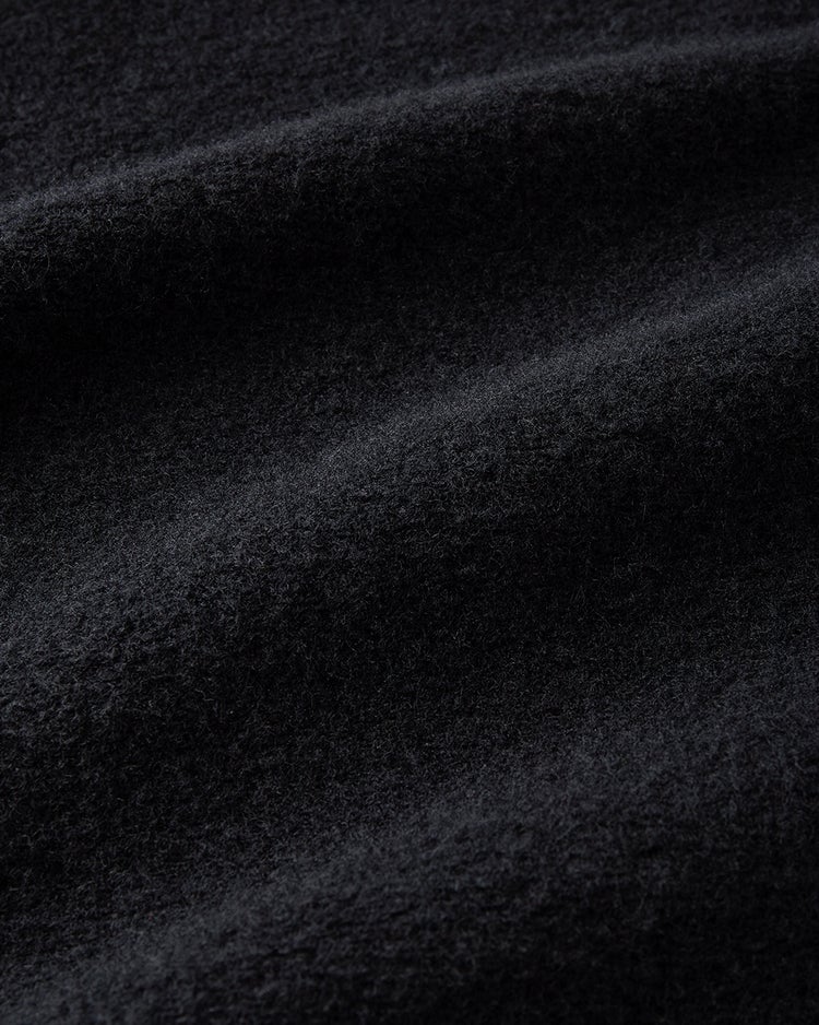 ウール混ストレッチボア・フーデッドコート 詳細画像 ダークネイビー 2