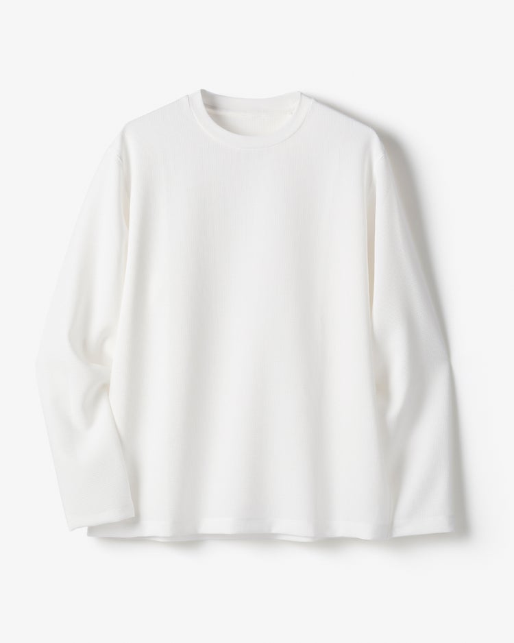 高性能アクティブ軽快Tシャツ 長袖 詳細画像 ホワイト 3