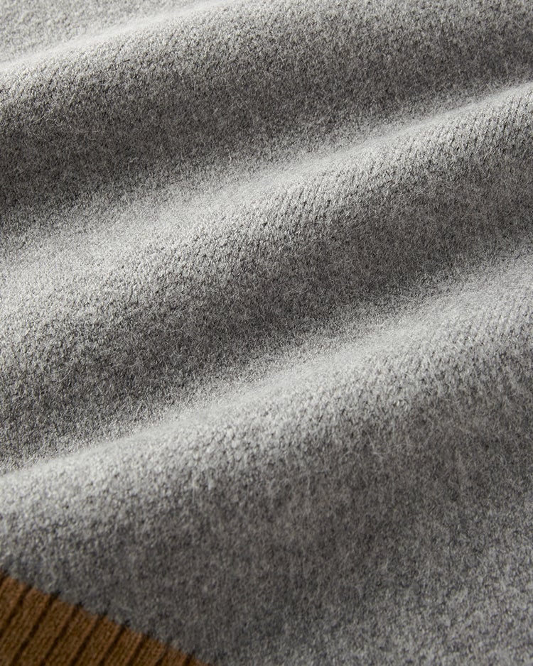 タウン＆ゴルフBCBGジャカードニット 詳細画像 杢グレー 4