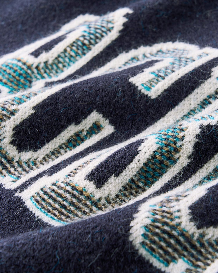 タウン＆ゴルフBCBGジャカードニット 詳細画像 ネイビー 4