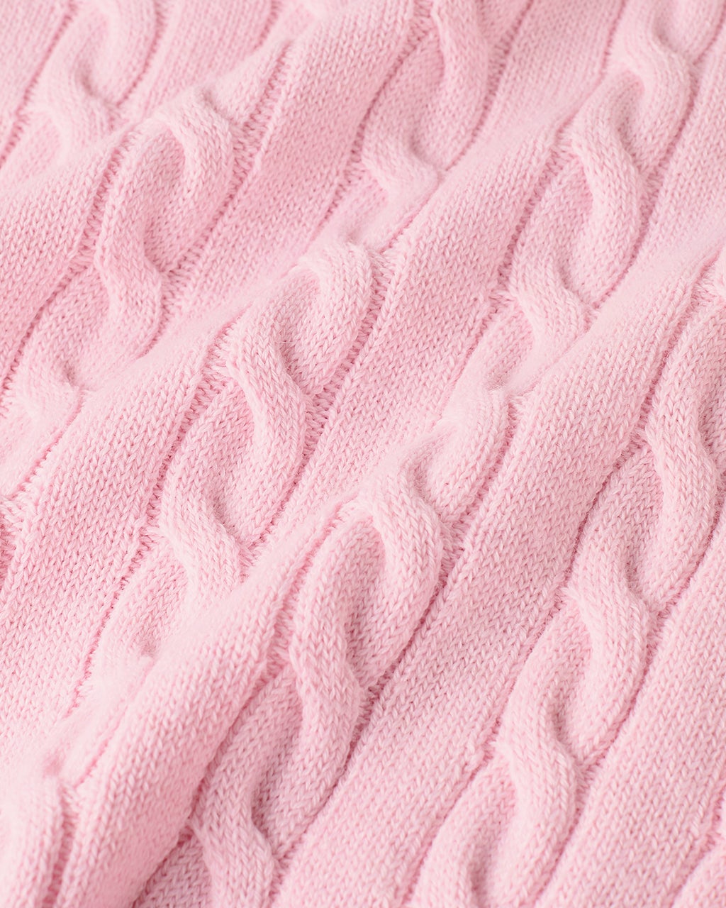 イタリア糸メリノウール混ケーブルセーター/DoCLASSE