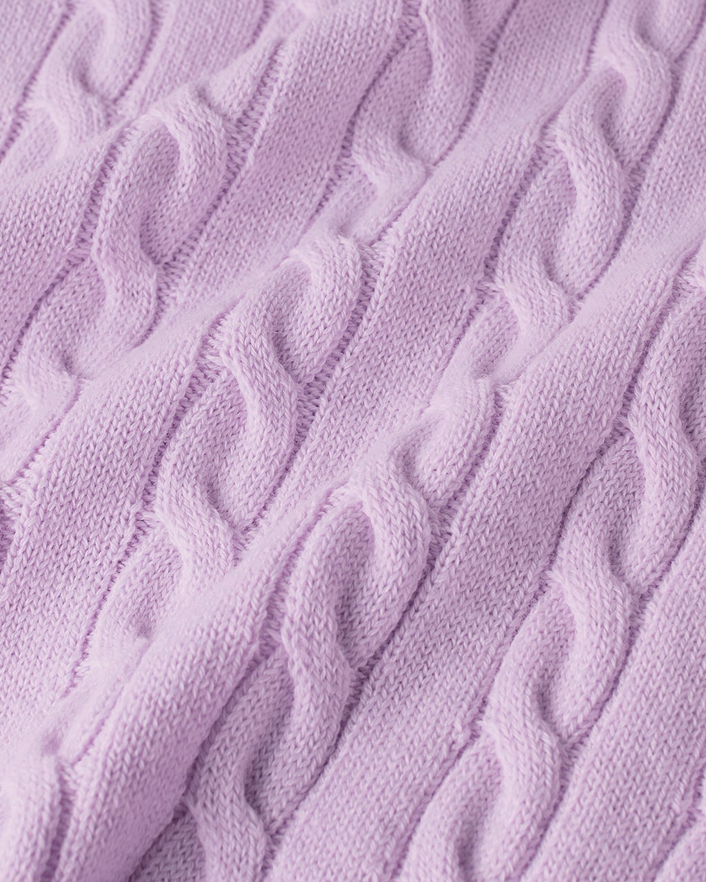 イタリア糸メリノウール混ケーブルセーター/DoCLASSE