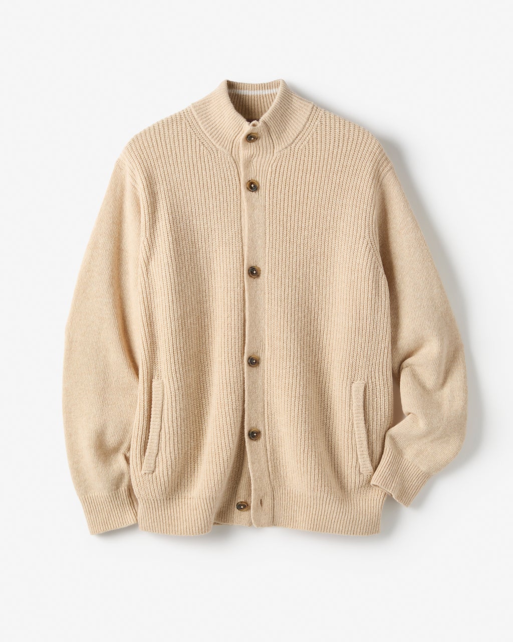 イタリア糸ソフトウール混ジャケットカーディガン/40代50代から